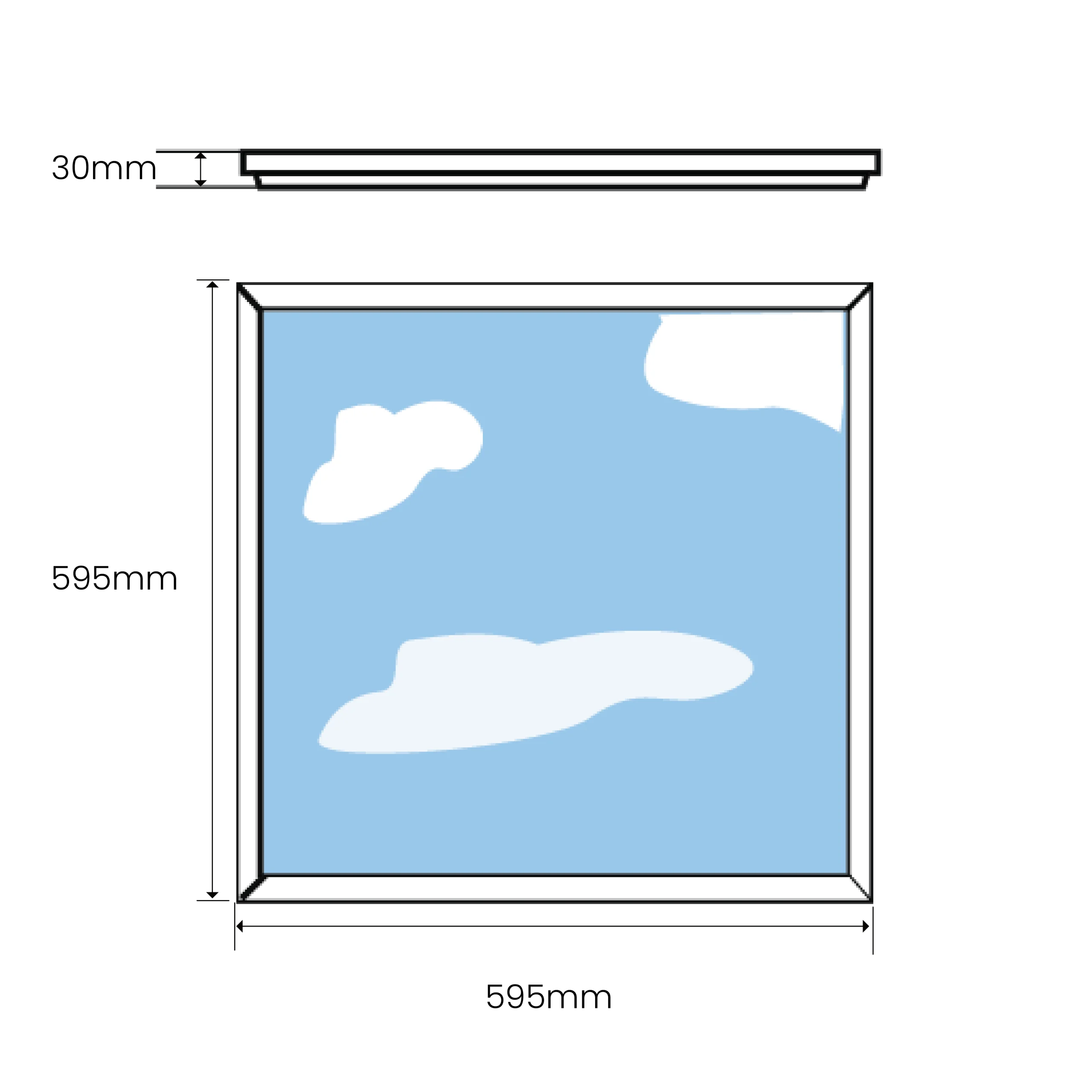 6 Sky Panel Lights