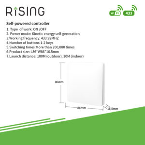 Wireless Kinetic Switch – Three Gang