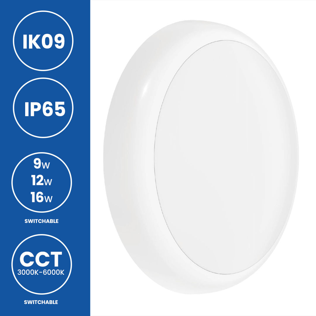 Nexus CCT Adjustable Wattage Colour Changing LED Bulkhead Light